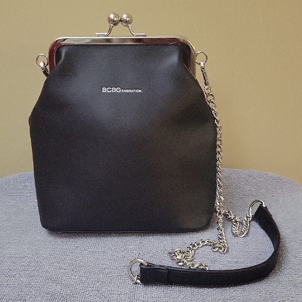BCBGeneration Black Chain Strap Purse
